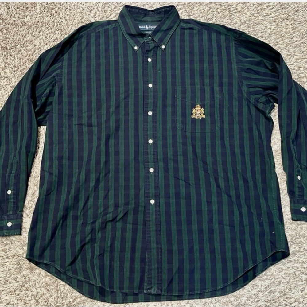 Ralph Lauren Green Casual Button Down Shirt